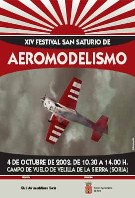 XIV Festival de Aeromodelismo. Soria 2008. Cartel Anunciador